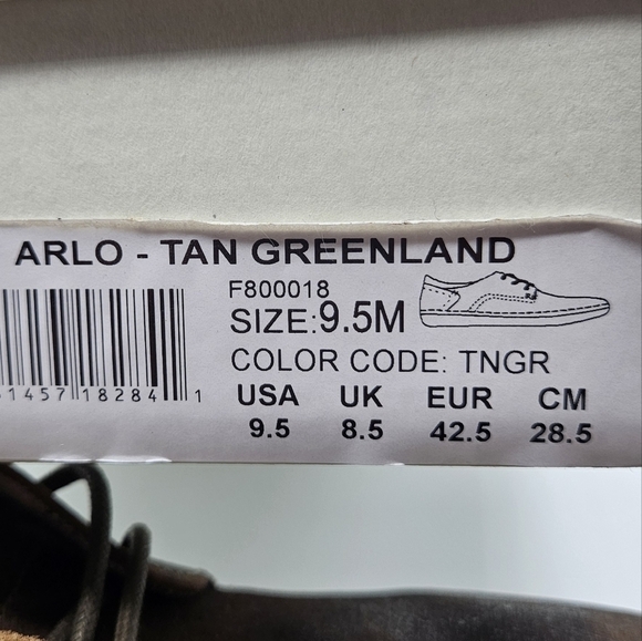 NWB Mens Roan Arlo Tan Greenland loafers size 9.5M main image 5